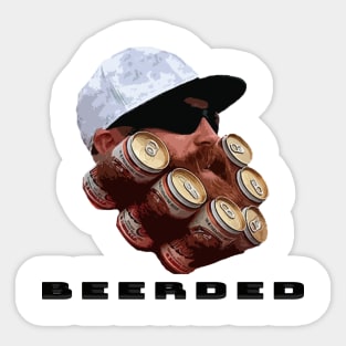 BEERDED w/ logo Sticker